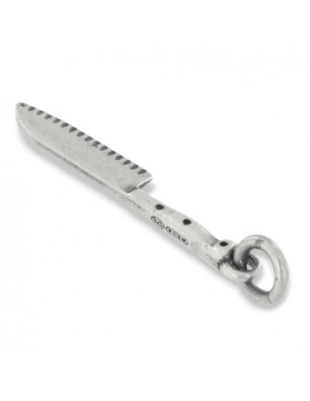 Ciondolo Argento Brunito Coltello Cucina [06cbde4f]