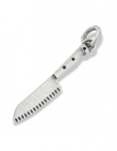 Ciondolo Argento Brunito Coltello Cucina [039b9951]