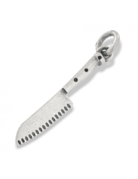 Ciondolo Argento Brunito Coltello Cucina [039b9951]