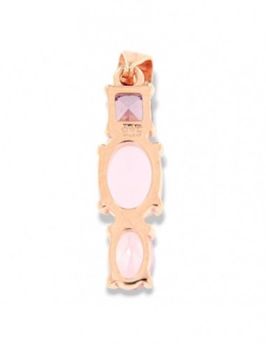Ciondolo Argento Rosato Punto Luce Pietre Rosa [9caa0f76]