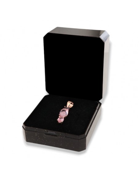Ciondolo Argento Rosato Punto Luce Pietre Rosa [2bb7ce72]