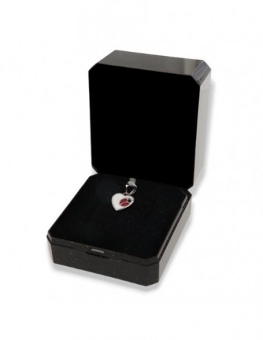 Ciondolo Argento Rodiato Cuore Coccinella [113edc27]
