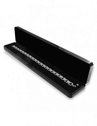 Bracciale Argento Rodiato Catena Zirconi Bianchi [79835d16]