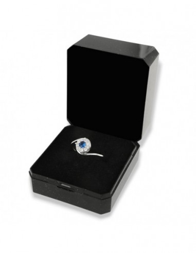Anello Argento Rodiato Valentino Magic Blu 4MM [5011a695]