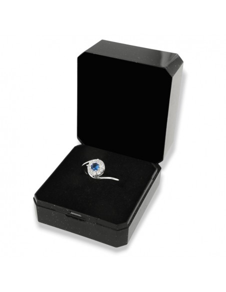 Anello Argento Rodiato Valentino Magic Blu 4MM [5011a695]