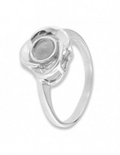 Anello Argento Rodiato Fiore [fe9abd93]