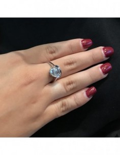Anello Argento Rodiato Fiore [fe9abd93] 2