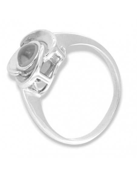 Anello Argento Rodiato Fiore [fb401426]