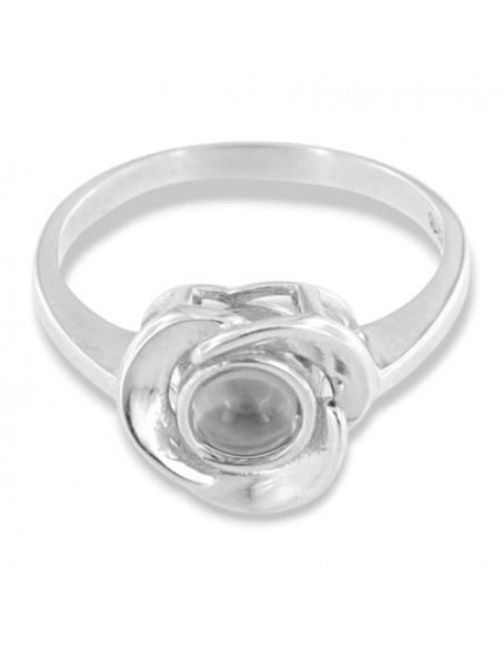 Anello Argento Rodiato Fiore [957b962f]