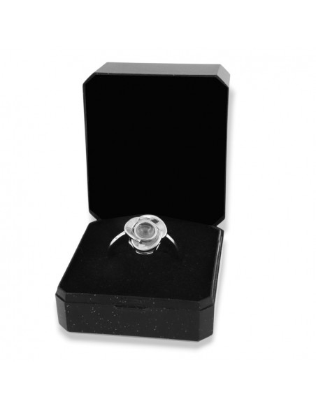 Anello Argento Rodiato Fiore [28c6d917]