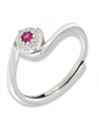 Anello Argento Rodiato Valentino Magic Fucsia 3MM [1920a983]