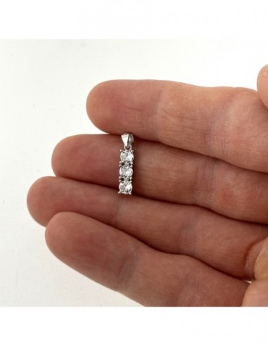 Ciondolo Argento Rodiato Punto Luce Trilogy 4MM [58e8f727]