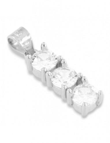 Ciondolo Argento Rodiato Punto Luce Trilogy 4MM [eff53623]