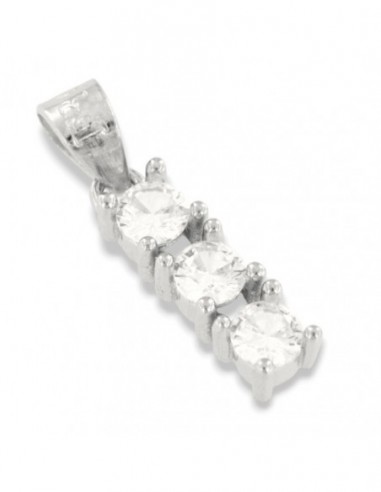 Ciondolo Argento Rodiato Punto Luce Trilogy 3MM [6859ee22]