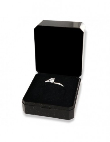 Anello Argento Rodiato Solitario 4MM 3 Punte [7d438f16]