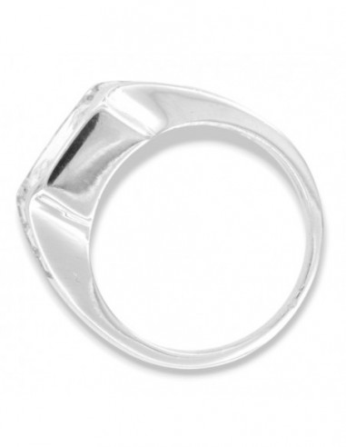 Anello Argento Rodiato Chevalier Zirconi Bianchi [c409a6a0]