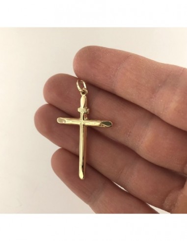 Ciondolo Oro Giallo Croce I.N.R.I. [12598ead]