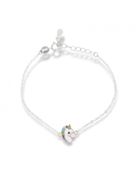 Bracciale Argento Rodiato Neonato Unicorno [76f7199f]