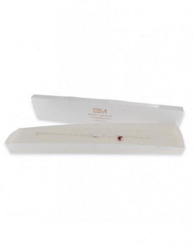 Bracciale Argento Rodiato Neonato Coccinella Piasta Centrale [f42dd050]