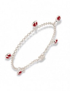 Bracciale Argento Rodiato Neonato Coccinelle [fe39fc2b]