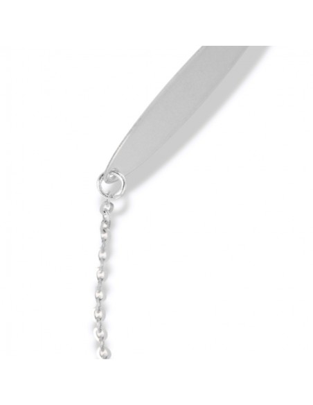 Bracciale Oro Bianco Neonato Piastra Centrale [a4850b50]