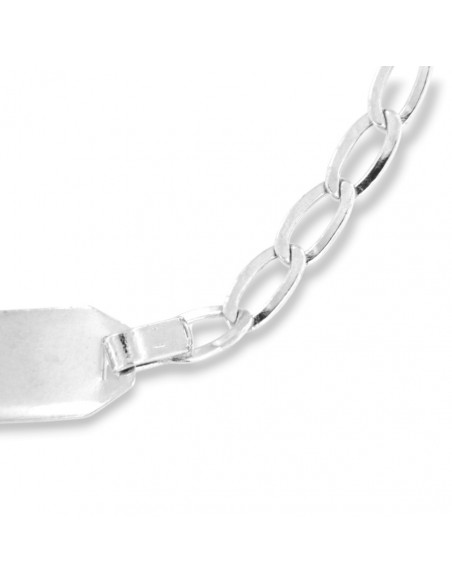 Bracciale Oro Bianco Neonato Piastra Centrale [94b3be8d]