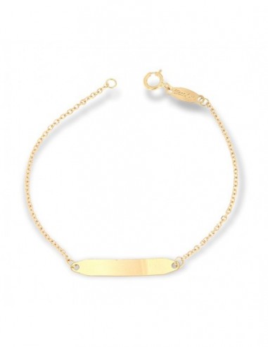 Bracciale Oro Giallo Neonato Piastra Centrale [4780d8bc]