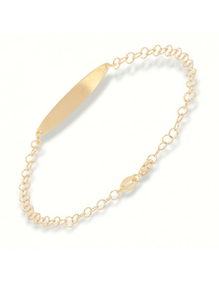 Bracciale Oro Giallo Neonato Piastra Centrale [ef595282]