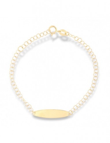 Bracciale Oro Giallo Neonato Piastra Centrale [479c6ade]