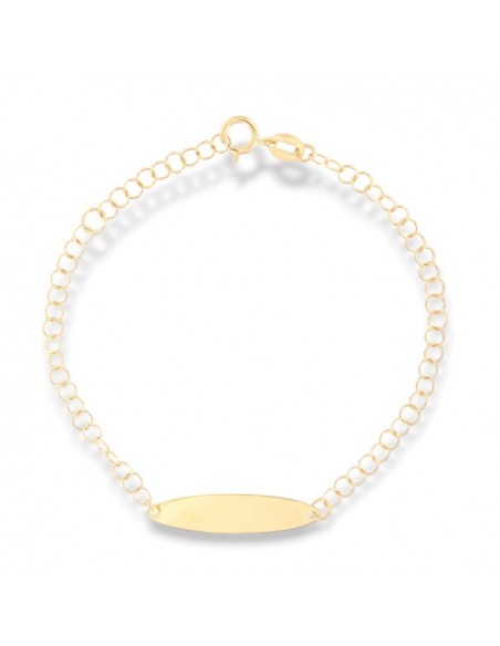 Bracciale Oro Giallo Neonato Piastra Centrale [479c6ade]