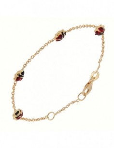 Bracciale Oro Giallo Neonato Coccinelle Rollina [4c01a784]