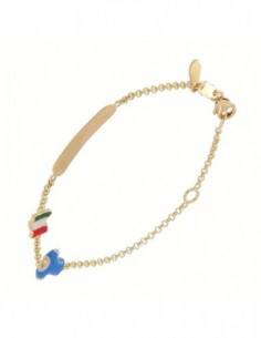 Bracciale Oro Giallo Neonato Italia Piastra [fe4c219e]