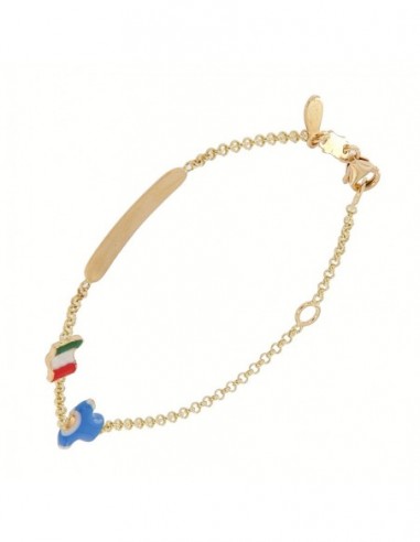 Bracciale Oro Giallo Neonato Italia Piastra [fe4c219e]