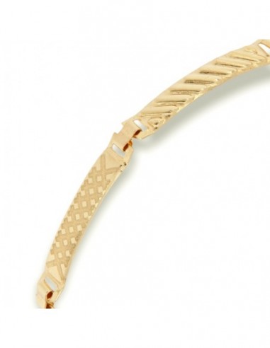 Bracciale Oro Giallo Neonato Piastre Unite [d7325403]