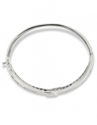 Bracciale Argento Rodiato Schiava Zirconi Verdi [aefcaf18]