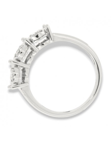 Anello Oro Bianco Trilogy Illusion 0,36 Carati [409b5866]
