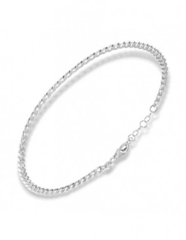Bracciale Argento Rodiato Grumetta Sfaccettata [df9def0e]