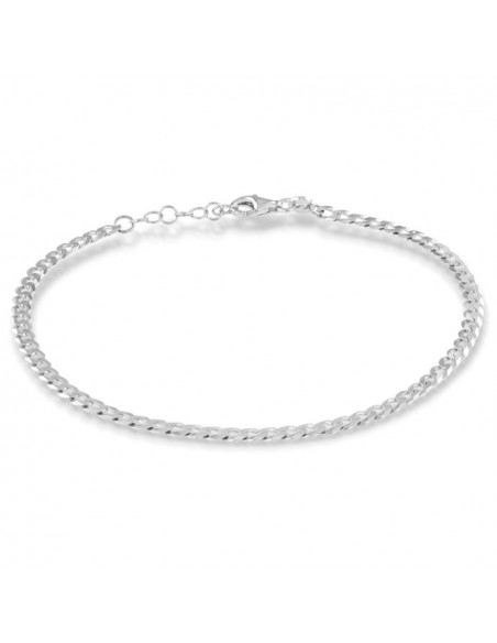 Bracciale Argento Rodiato Grumetta Sfaccettata [892d49db]