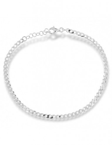Bracciale Argento Rodiato Grumetta Sfaccettata [3e3088df]