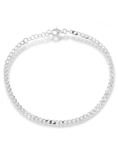 Bracciale Argento Rodiato Grumetta Sfaccettata [3e3088df]