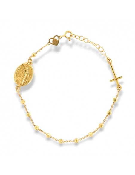 Bracciale Argento Dorato Rosario [ce1930ca]