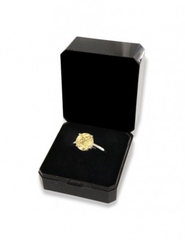 Anello Argento Rodiato Zircone Giallo [6fa85c12]