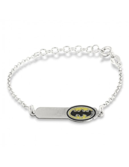 Bracciale Argento Rodiato Neonato Pipistrello Piastra Centrale [d76e52d8]