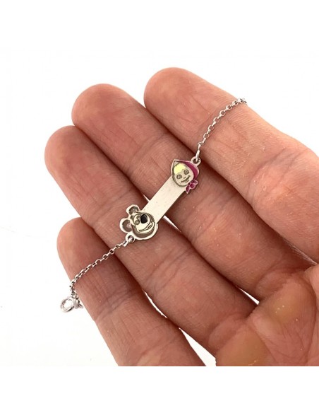 Bracciale Argento Rodiato Neonato Orso [49a70318]