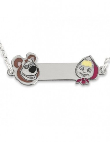Bracciale Argento Rodiato Neonato Orso [febac21c]