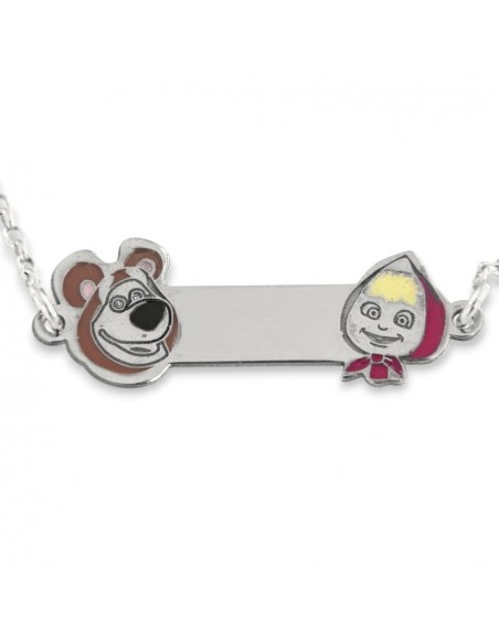 Bracciale Argento Rodiato Neonato Orso [febac21c]