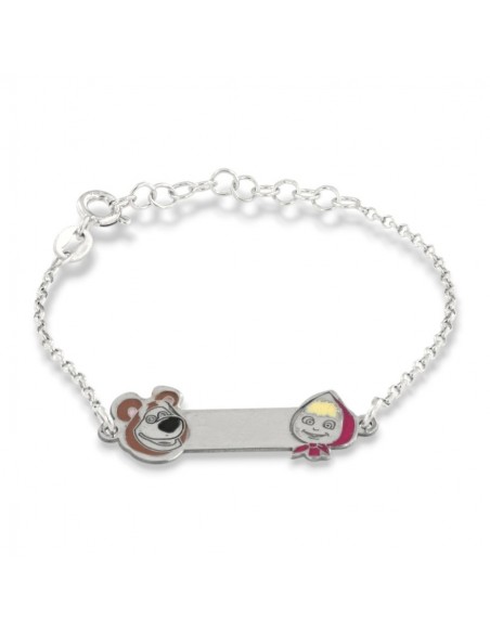 Bracciale Argento Rodiato Neonato Orso [fbea8502]