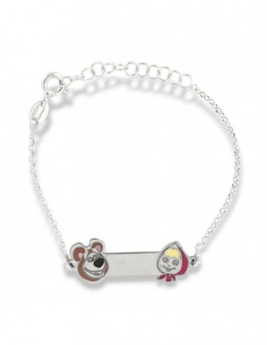 Bracciale Argento Rodiato Neonato Orso [4cf74406]
