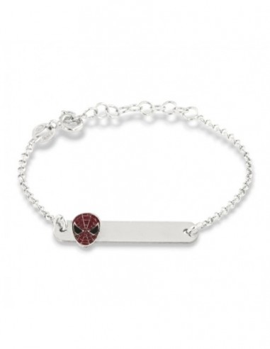Bracciale Argento Rodiato Neonato Uomo Ragno [7a4d9cd3]
