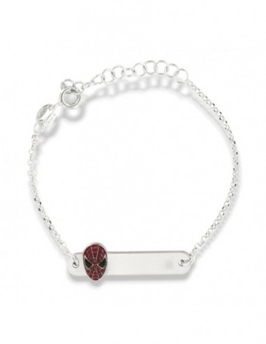 Bracciale Argento Rodiato Neonato Uomo Ragno [cd505dd7]
